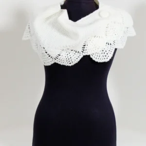 עליונית "בולרו" בצבע לבן