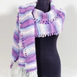 צעיף  סרוג צבעוני