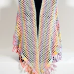 עליונית סרוגה מעוצבת צבעונית