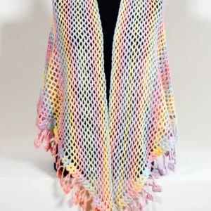 עליונית סרוגה מעוצבת צבעונית