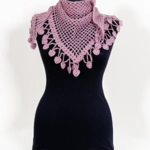 צעיף "בקטוס" מעוצב בצבע סגול