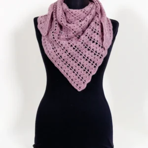 צעיף "בקטוס" מעוצב בצבע סגול