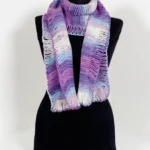 צעיף סרוג צבעוני