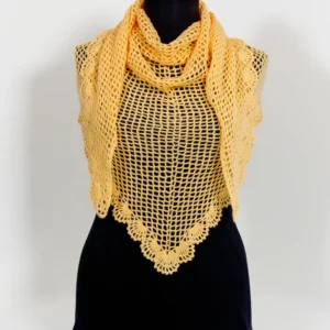 צעיף "בקטוס" מעוצב בצבע אפרסק