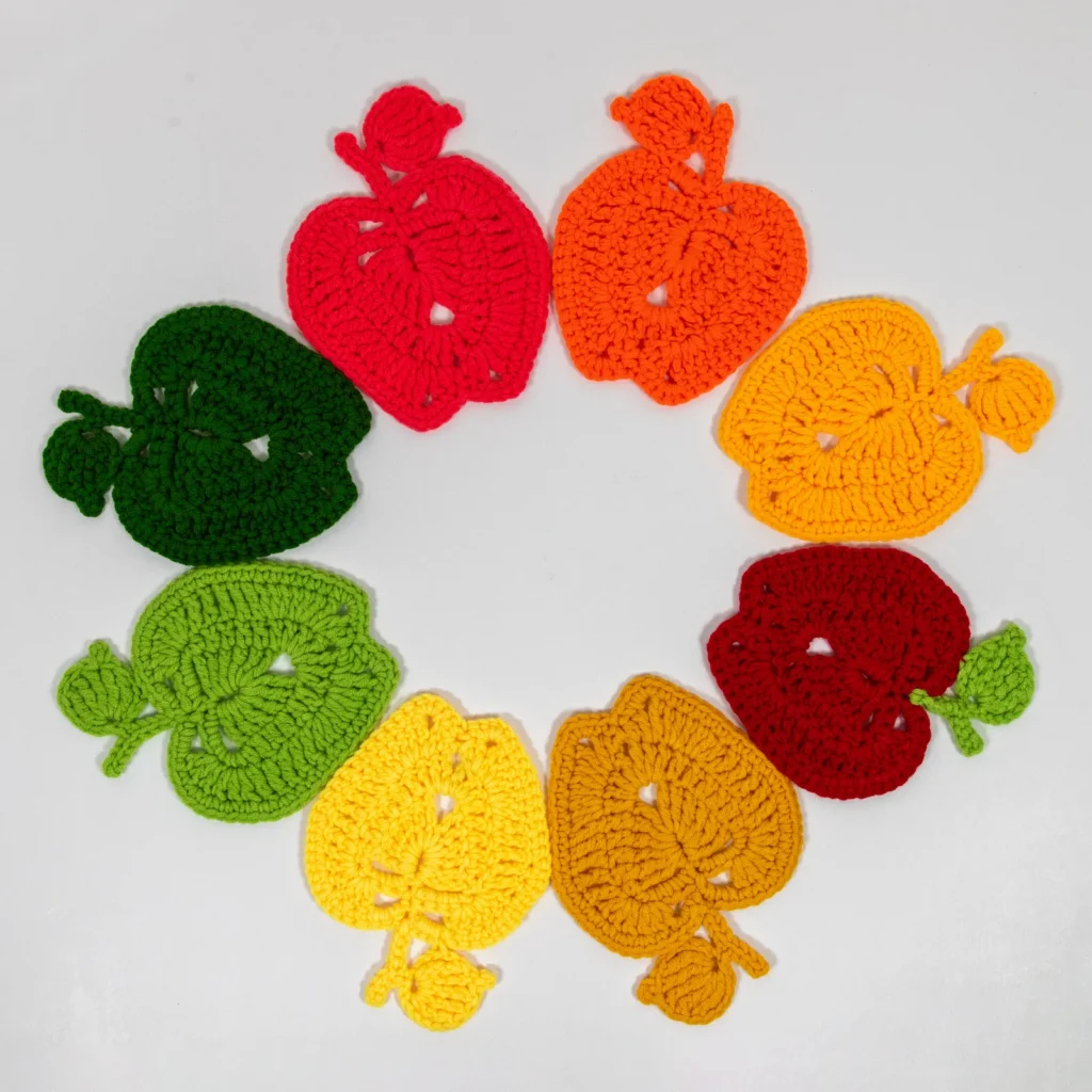 תחתית קרושה לכוסות צורת תפוח עץ- סט 8 יח'